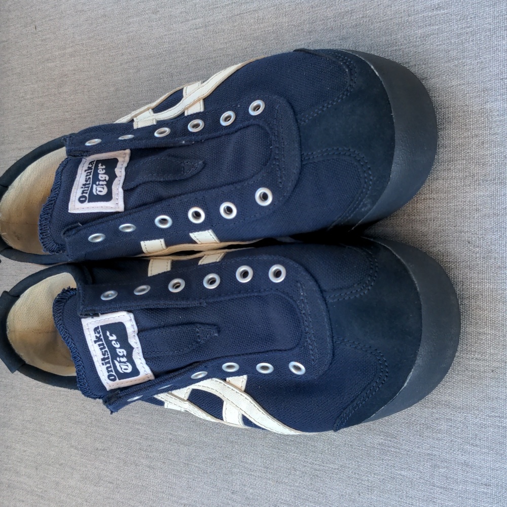 Onitsuka Tiger by Asics Dark Blue and White Sneakers
